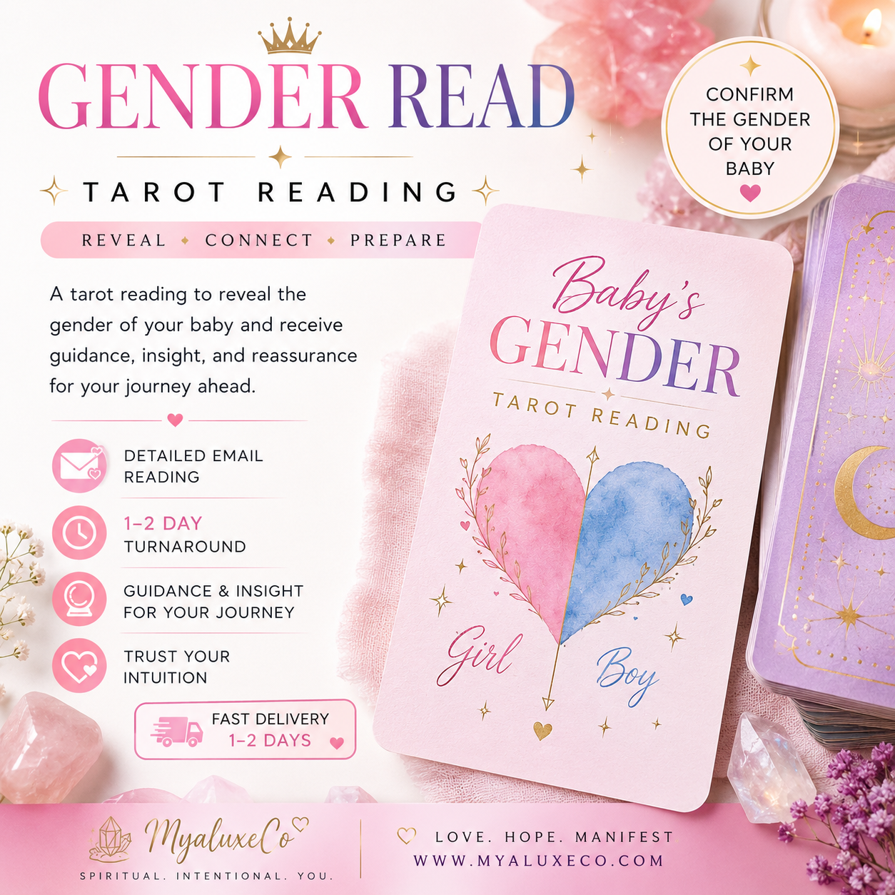 Baby Gender Tarot Reading | Divine Gender Energy Insight🩵🩷