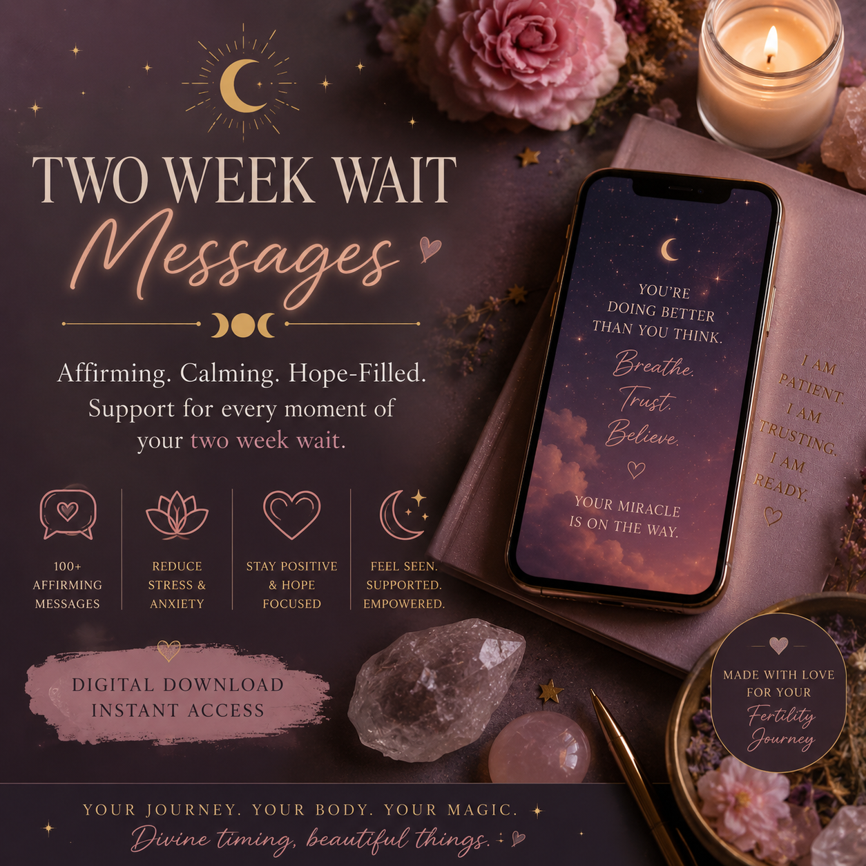 Two Week Wait Messages ✨ Daily Signs & Intuitive Updates