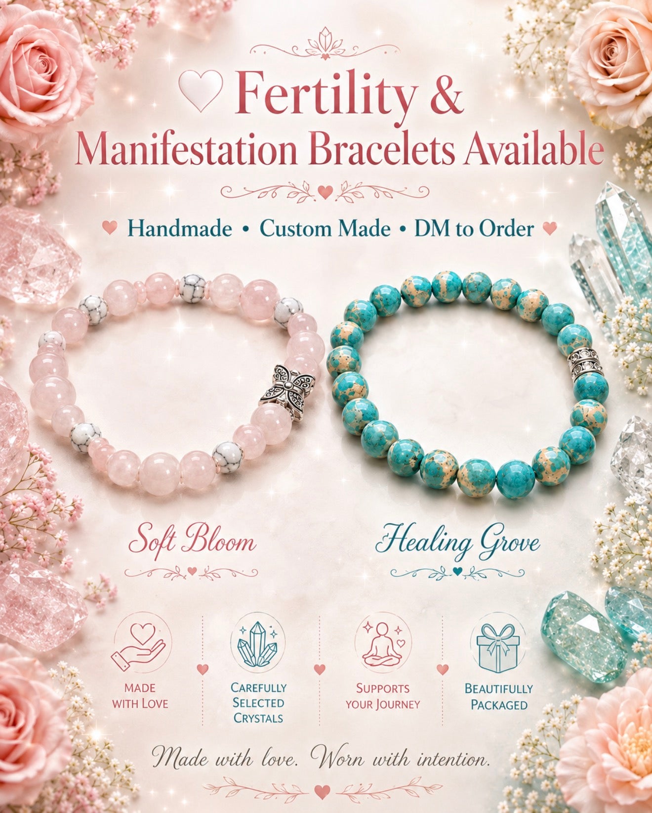 Pregnancy Manifestation Bracelet Collection✨🤍