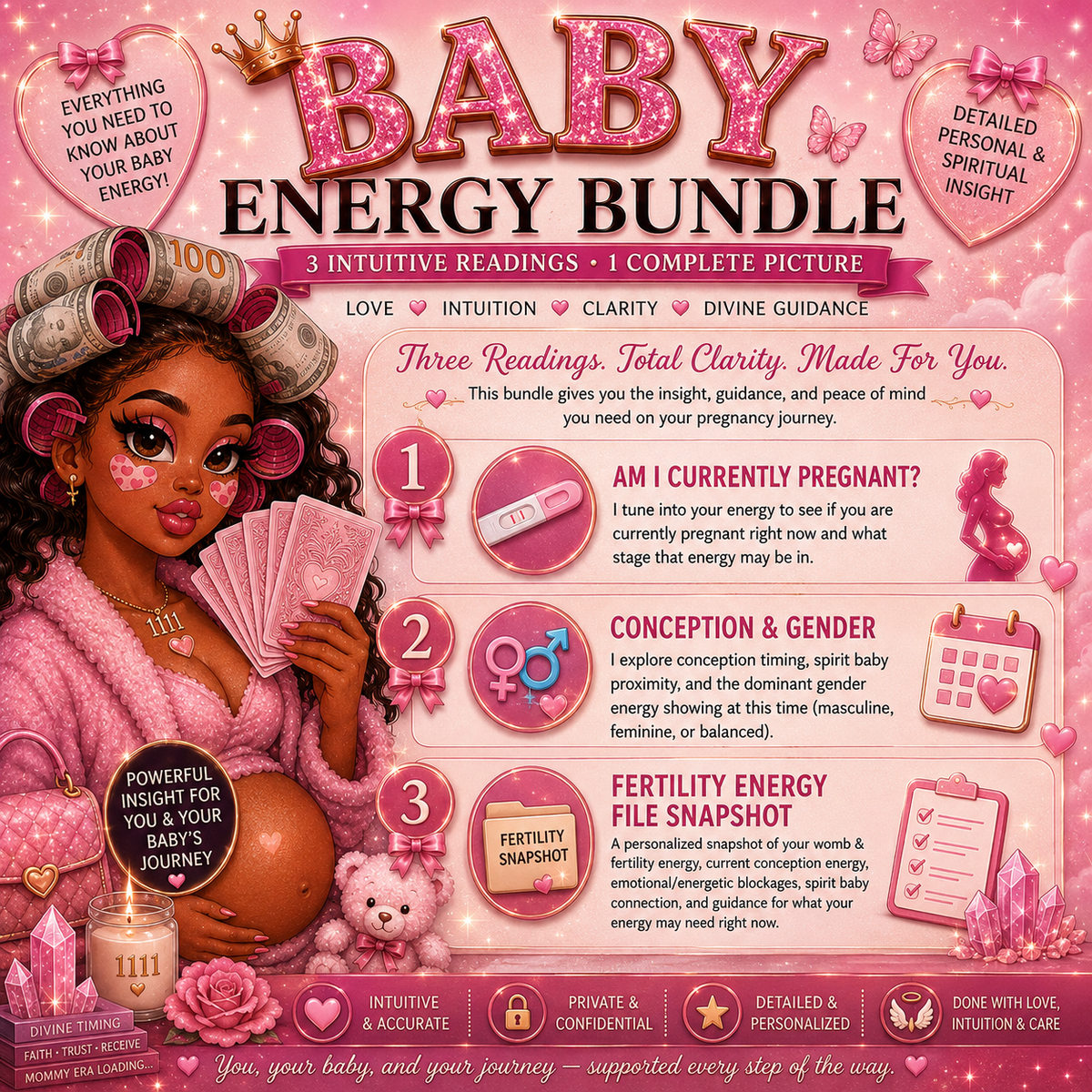 Baby Energy Bundle ✨ Fertility + Spirit Baby Insight (3 Readings)