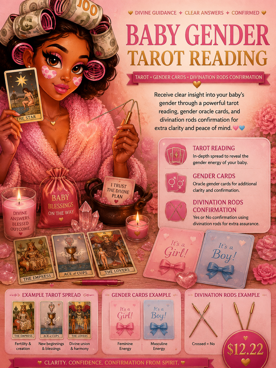 Baby Gender Tarot Reading | Divine Gender Energy Insight🩵🩷