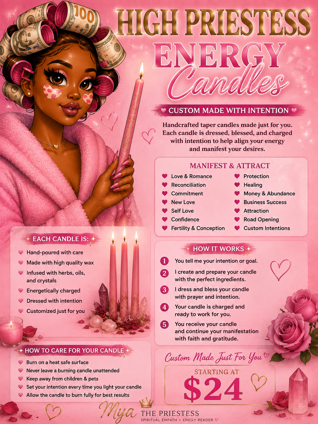 HIGH PRIESTESS ENERGY CANDLES ✨